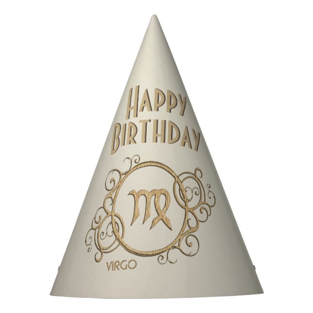Virgo Zodiac Sign Party Hat (Front)