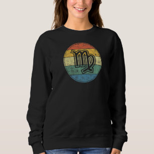Virgo Zodiac Sign Symbol Without Text As Vintage C Sweatshirt