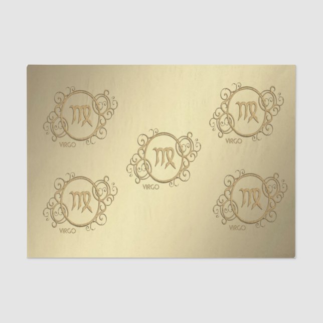 Virgo Zodiac Sign Tissue Paper (Front)