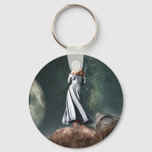 Virgo Zodiac Symbol Key Ring