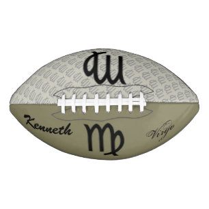 Virgo Zodiac Symbol Standard by Kenneth Yoncich Football