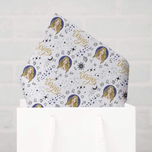 Virgo Zodiac Tissue Paper (Gift Bag)