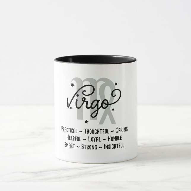 Virgo Zodiac Traits Mug (Center)