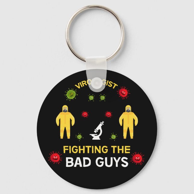 Virologist | Microbiologist - Covid Microbiologist Key Ring (Front)