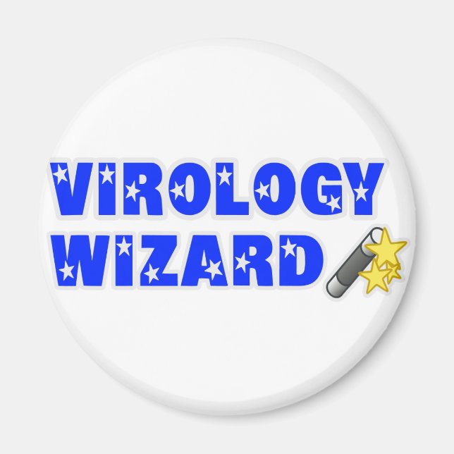 Virology Wizard Magnet (Front)