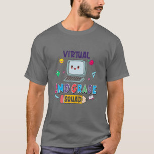 Virtual 2Nd Grade Squad Funny School T-Shirt