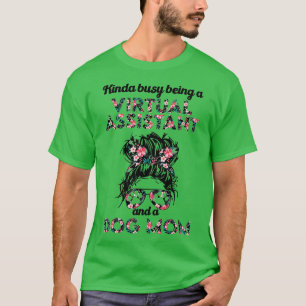 Virtual assistant job title and dog mum T-Shirt