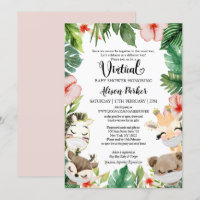 Virtual Baby Shower Gender Neutral Safari Friends