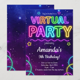 Virtual Birthday Invitation