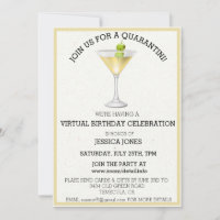 Virtual Birthday Party Join us for Quarantini