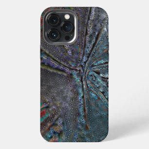 Virtual blue mould and rust on holey crooked mosai iPhone 13 pro max case