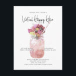 Virtual Cocktail Party Social Distance Happy Hour Postcard<br><div class="desc">/ Can be fully customised to suit your needs. Designed by Gorjo Designs via Zazzle. // Need help customising your design? Got other ideas? Feel free to contact me (Zoe) directly via the contact button below.</div>