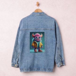 "Virtual Essence: Wearable Artistry – Unveiling Hy Denim Jacket