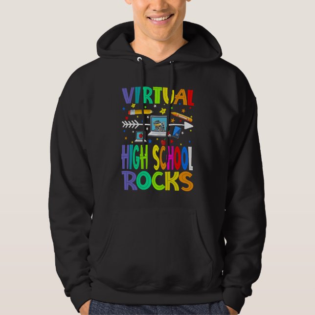 Virtual High School Rocks Back To School Hoodie (Front)