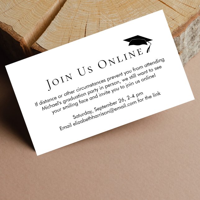 Virtual Online Graduation Party Enclosure Card (Creator Uploaded)