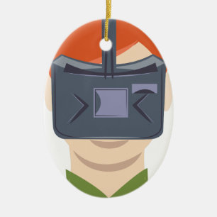 Virtual Reality Ceramic Tree Decoration