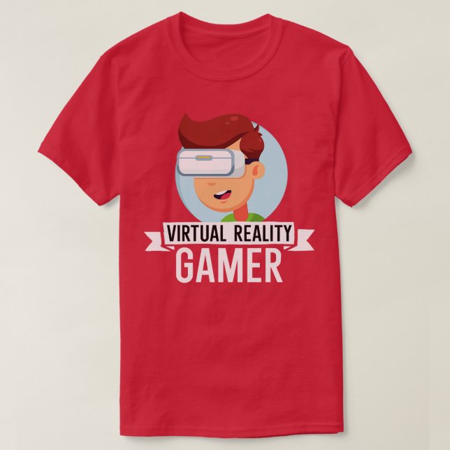 Virtual reality Gamer T-Shirt (Design Front)