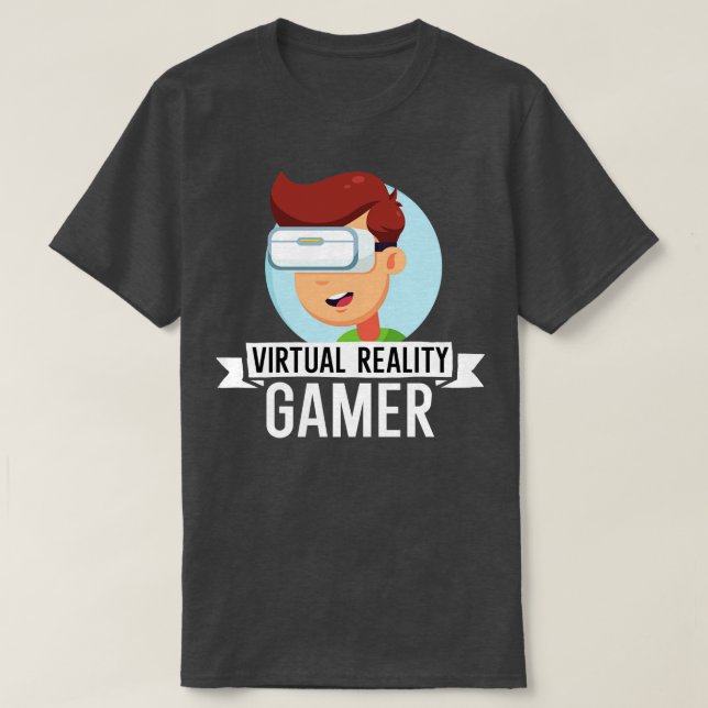 Virtual reality Gamer T-Shirt (Design Front)