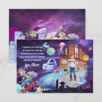 Virtual Reality | Gaming Birthday Thank You Card