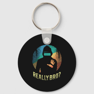 Virtual Reality Graphic Retro Distressed Art For A Key Ring