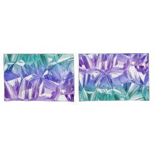 virtual reality inverted, pale crystal gradient : pillowcase