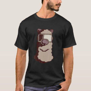 Virtual Reality Llama - Funny Llama With VR Headse T-Shirt