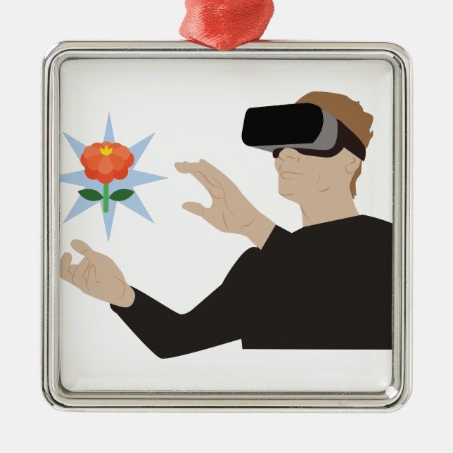 Virtual Reality Metal Tree Decoration (Front)