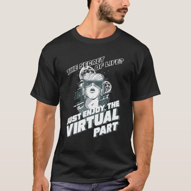Virtual Reality VR Love Augmented Reality AR Addic T-Shirt (Front)