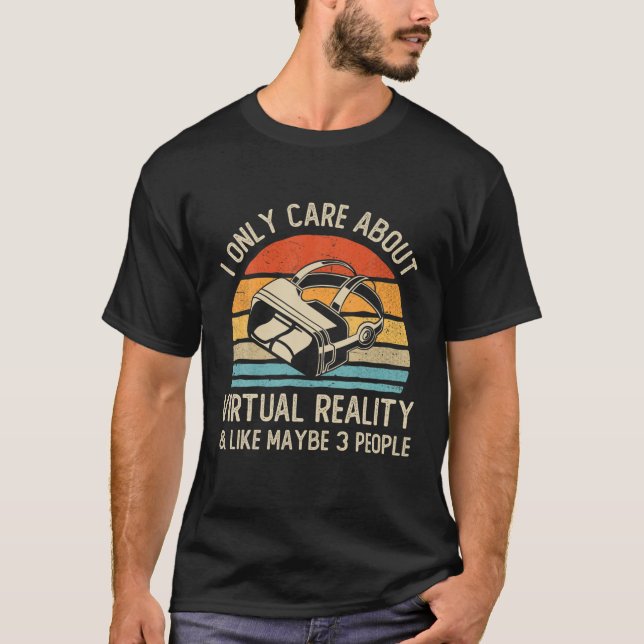 Virtual Reality VR Love Augmented Reality AR Addic T-Shirt (Front)
