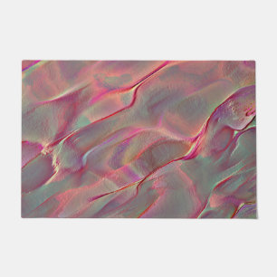 Virtual rock in satin tone, peach or living coral  doormat