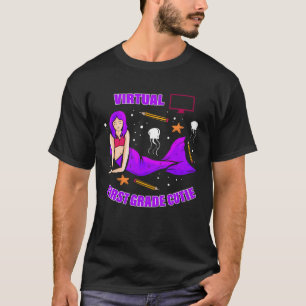 Virtual School First Grade Girls  First Grader Mer T-Shirt