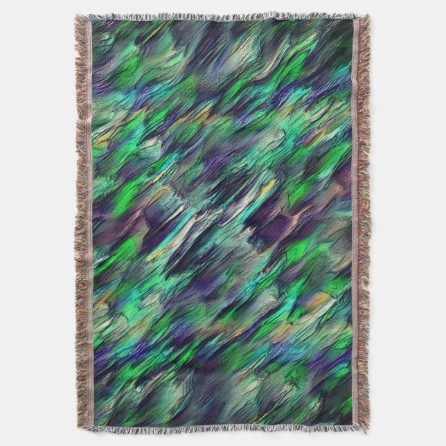Virtual stalactite or image layers destroyed throw blanket (Front Vertical)