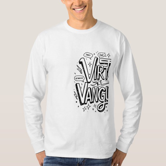 Virtual Vanguard Long Sleeve T-Shirt 🎮👕 (Front)