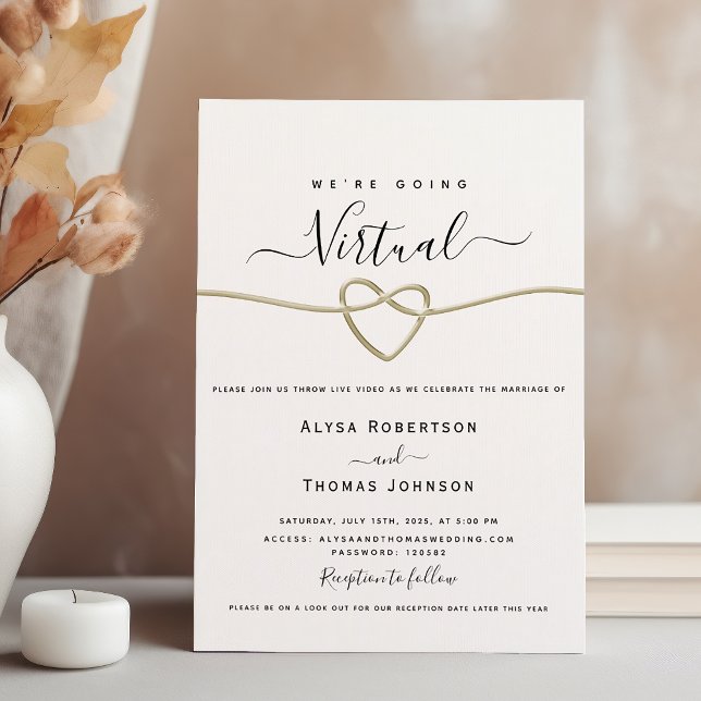 Virtual Wedding Ceremony Invitation (Creator Uploaded)