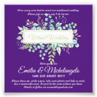 Virtual Wedding Video Chat Live Streaming Invites