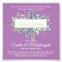 Virtual Wedding Video Chat Live Streaming Invites