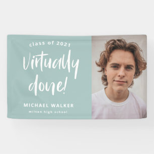 virtually done graduation announcement  banner