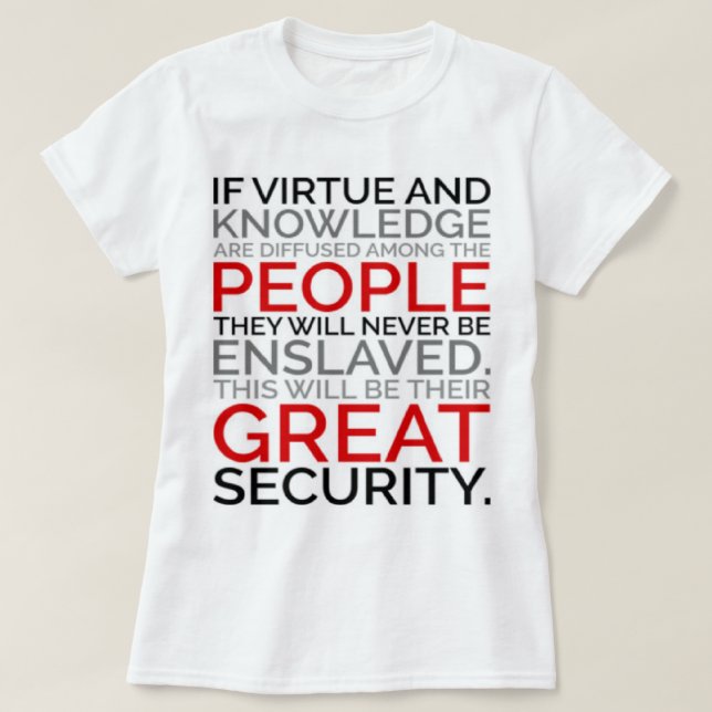 Virtue & Knowledge T-Shirt (Design Front)
