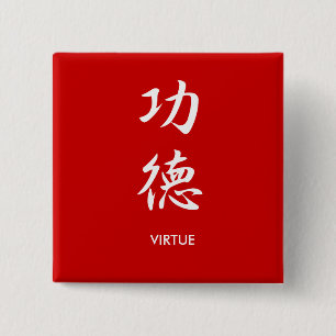 Virtue - Kudoku 15 Cm Square Badge