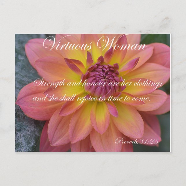 Virtuous Woman Postcard (Front)