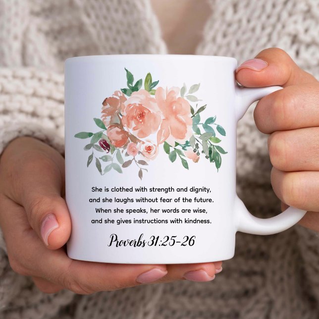 Virtuous Woman | Proverbs 31 Bible Verse Faith Mug (Creator Uploaded)