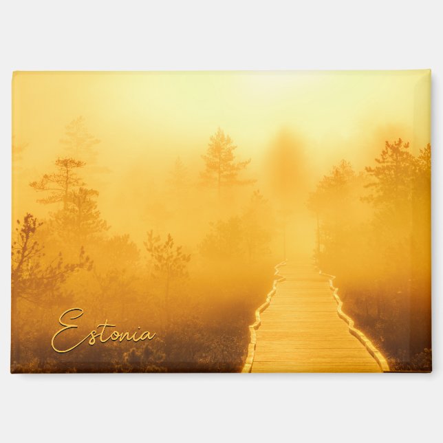 Viru Bog Golden Sunrise Magnet (Front)