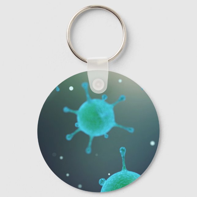 Virus Magnified Key Ring (Front)