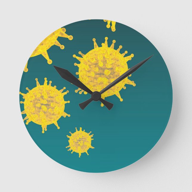 virus round clock (Front)