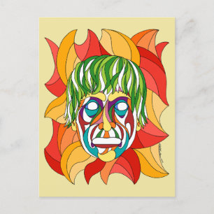 Visage Grimace Postcard