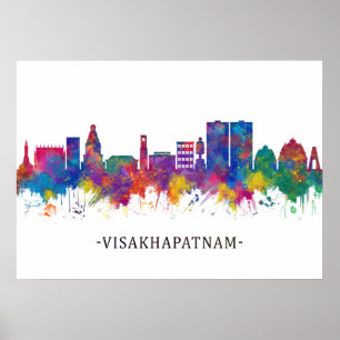 Visakhapatnam Andhra Pradesh Skyline Poster