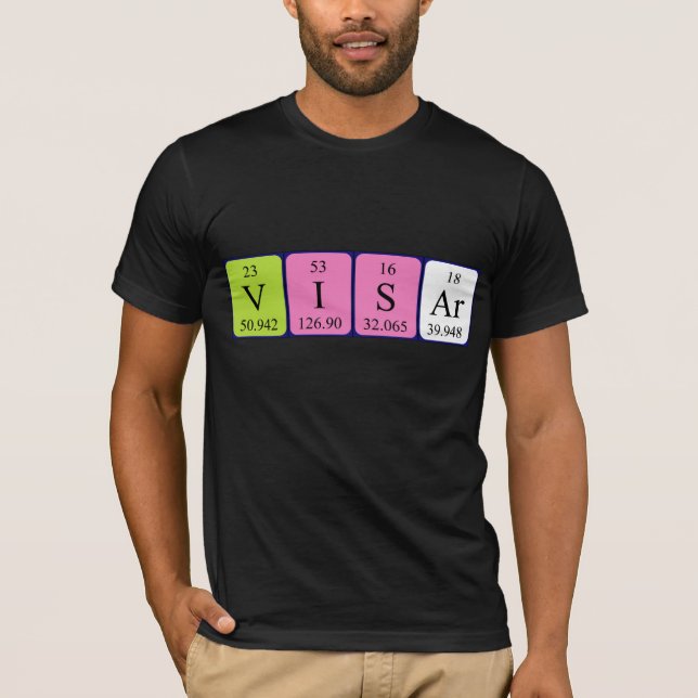 Visar periodic table name shirt (Front)