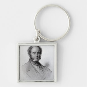 Viscount Palmerston, engraved by Emery Walker Key Ring