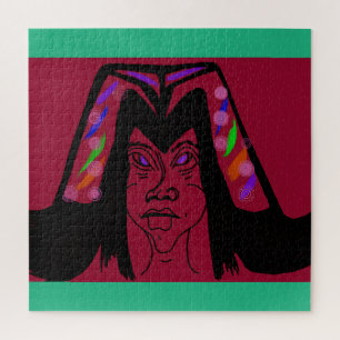 Viscountess with Headdress Jigsaw Puzzle