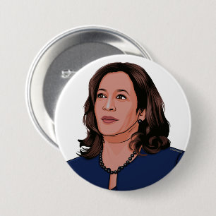 Vise President Kamala Harris 7.5 Cm Round Badge